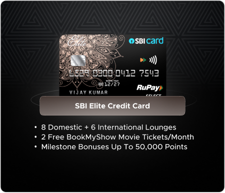 SBI Elite Credit Card SBI Elite Credit Card - Premium lifestyle card for free lounges, free movies & low forex!