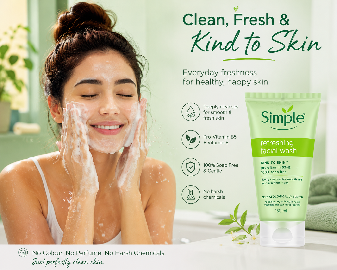 Simple Kind To Skin Refreshing Facial Wash
