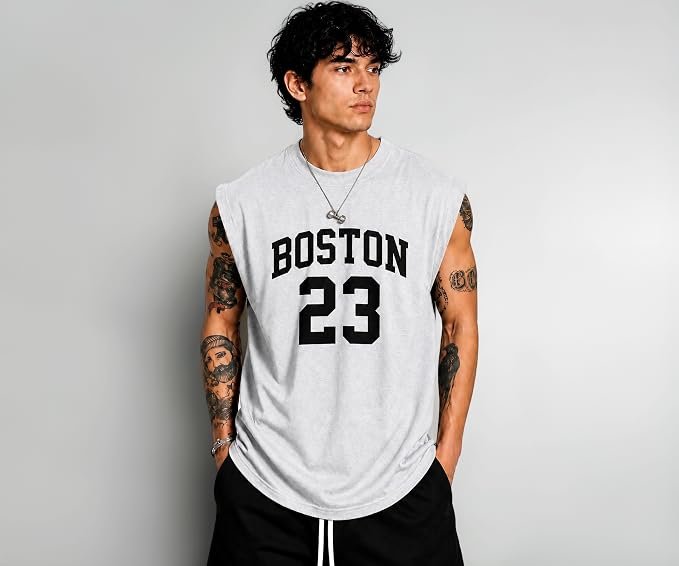 Printed Men's Polycotton Relax Fit Round Neck Half Sleeve T-Shirt for Casual & Gym Wear