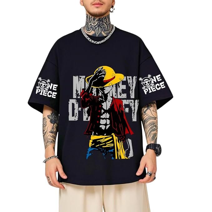 Men’s Oversized Cotton T Shirt Round Neck Tee Graphic Printed Casual T Shirt Cotton Blend Drop Shoulder Streetwear Fashion Budget Under 299 Unisex Everyday Wear