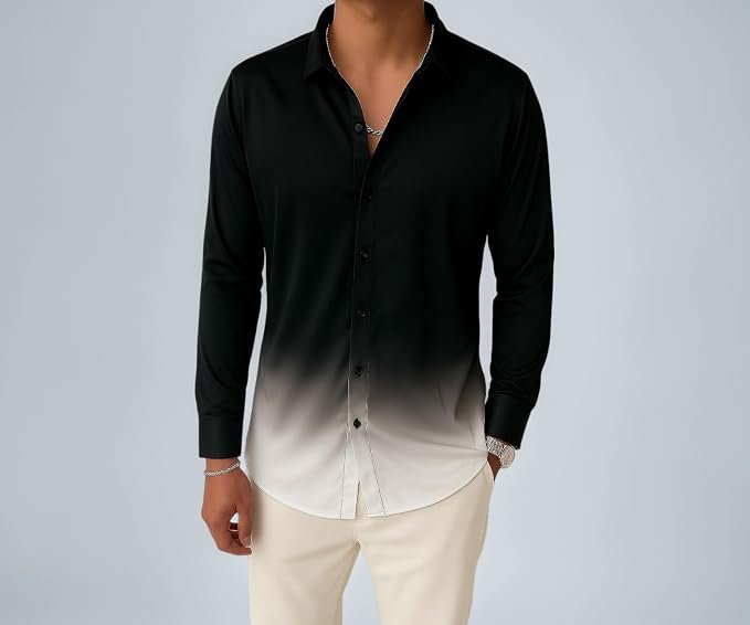 Men's Casual Button Down Shirts Long Sleeve Linen Shirt Fashion Textured Beach Summer Shirts| Men Stylish Shirt | Men Fancy