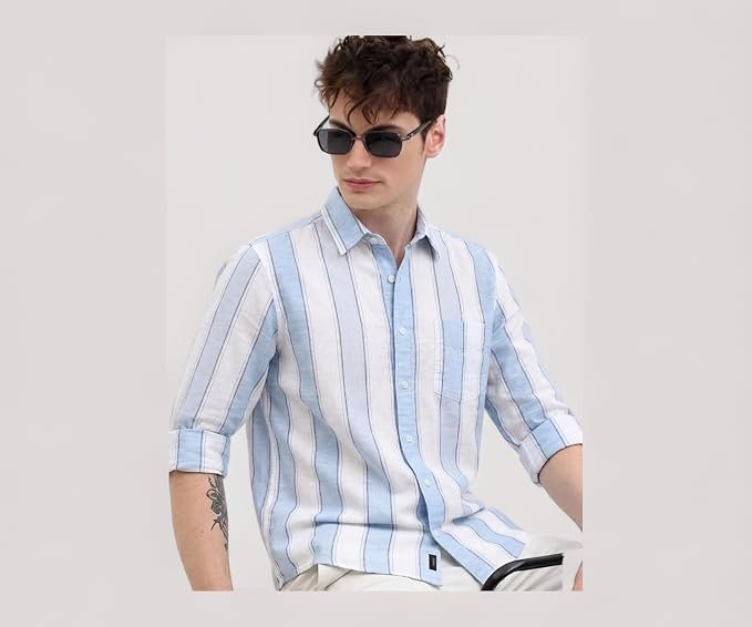 Youth First Men's Cotton Blend Casual Shirt