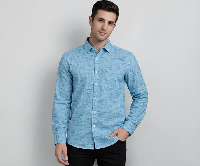 Men’s Pure Cotton Khadie Shirt Regular Fit Casual Formal Wear