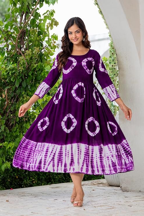 Women Anarkali Printed Trendy Kurti