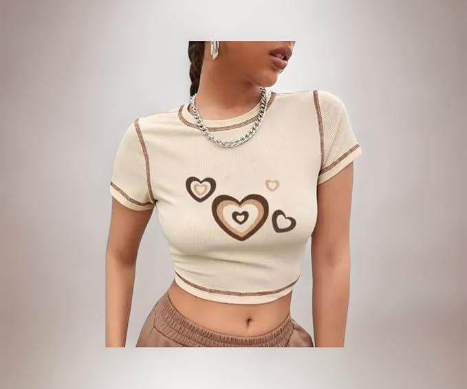 DRAXSTAR Women Stylish Crop Top | Short Length Stretchable Casual Top for Girls & Women | TrendY