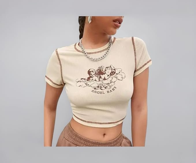 DRAXSTAR Women Stylish Crop Top | Short Length Stretchable Casual Top for Girls & Women | TrendY