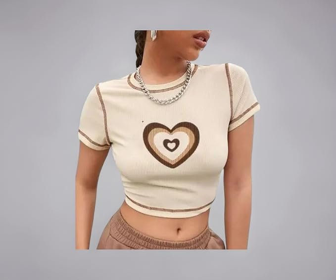 DRAXSTAR Women Stylish Crop Top | Short Length Stretchable Casual Top for Girls & Women | TrendY