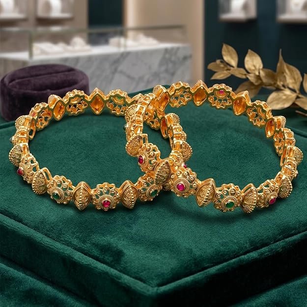 YouBella Jewellery for Women Gold Plated Bracelet Bangles for WomeN