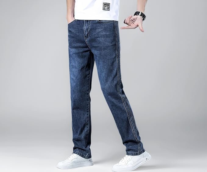URBAN POCKETS Jeans for Men | Denim Pants with Regular Fit &amp; Classic Straight Cut (U11-12)