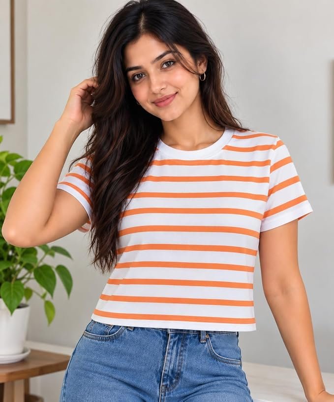 Womens Trendy Crop Top T-Shirt | Stylish for Women