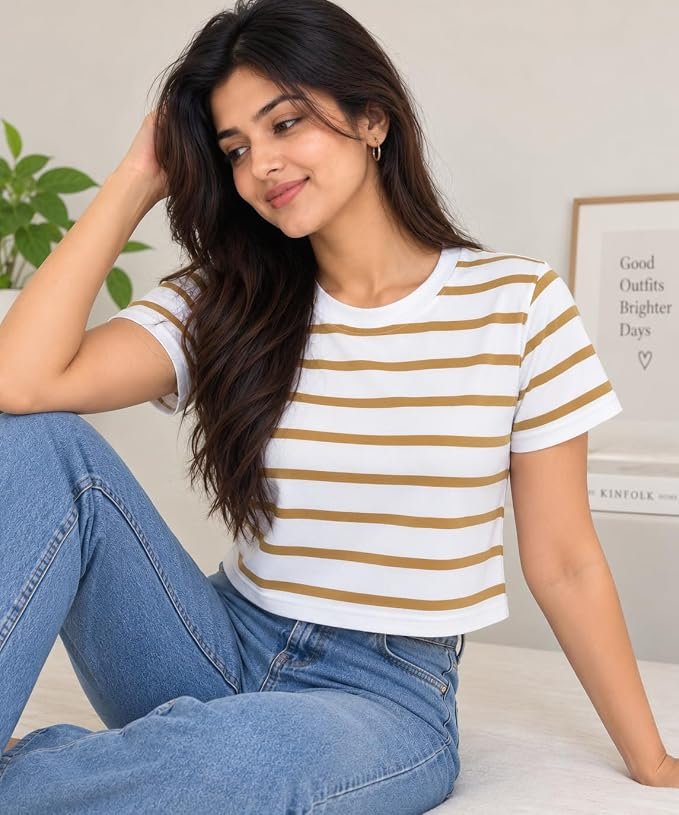 Womens Trendy Crop Top T-Shirt | Stylish for Women
