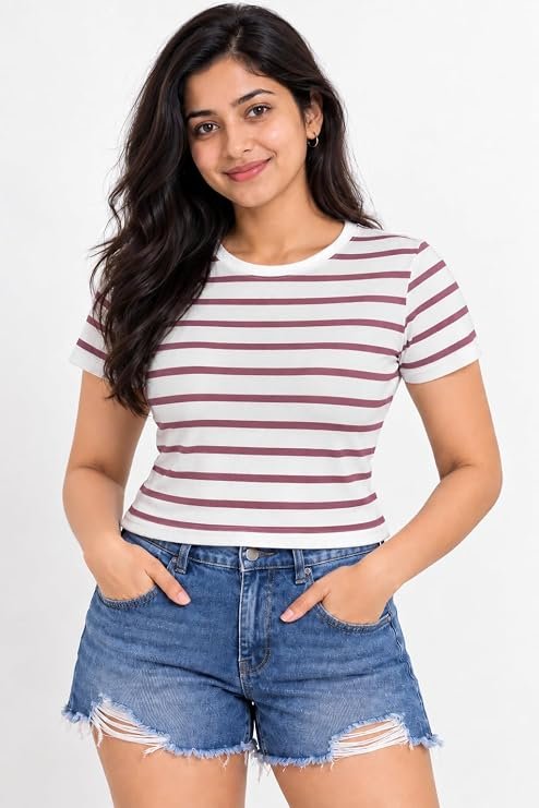Womens Trendy Crop Top T-Shirt | Stylish for Women