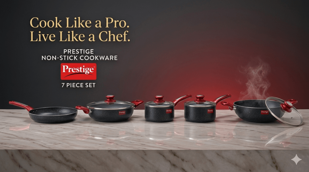 Prestige Non-stick Cookware Set Of 7 Pieces
